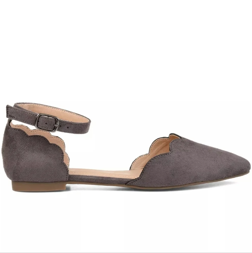 Journee Collection Lana Flat Grey 10 - Picture 2 of 8